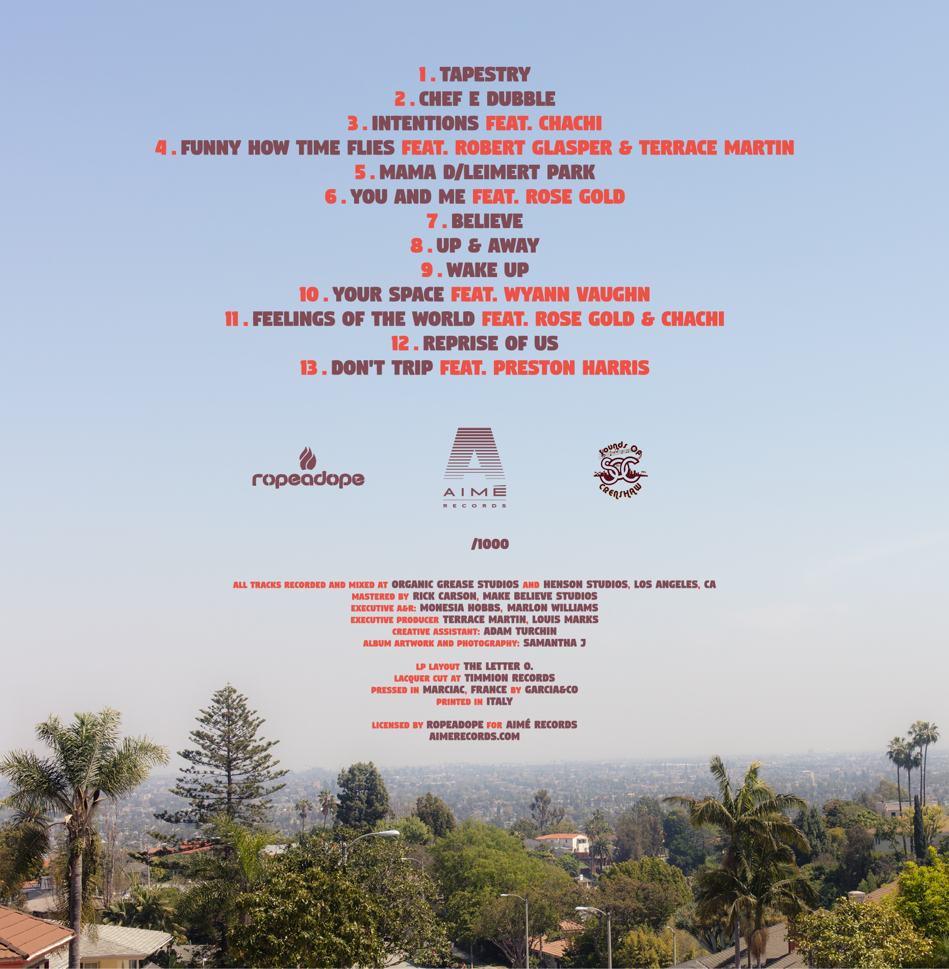 Terrace Martin Presents The Pollyseeds - Sounds Of Crenshaw Vol. 1 | Aimé Records (AIM02) - 2 Terrace Martin Presents The Pollyseeds - Sounds Of Crenshaw Vol. 1 | Aimé Records (AIM02) - 2