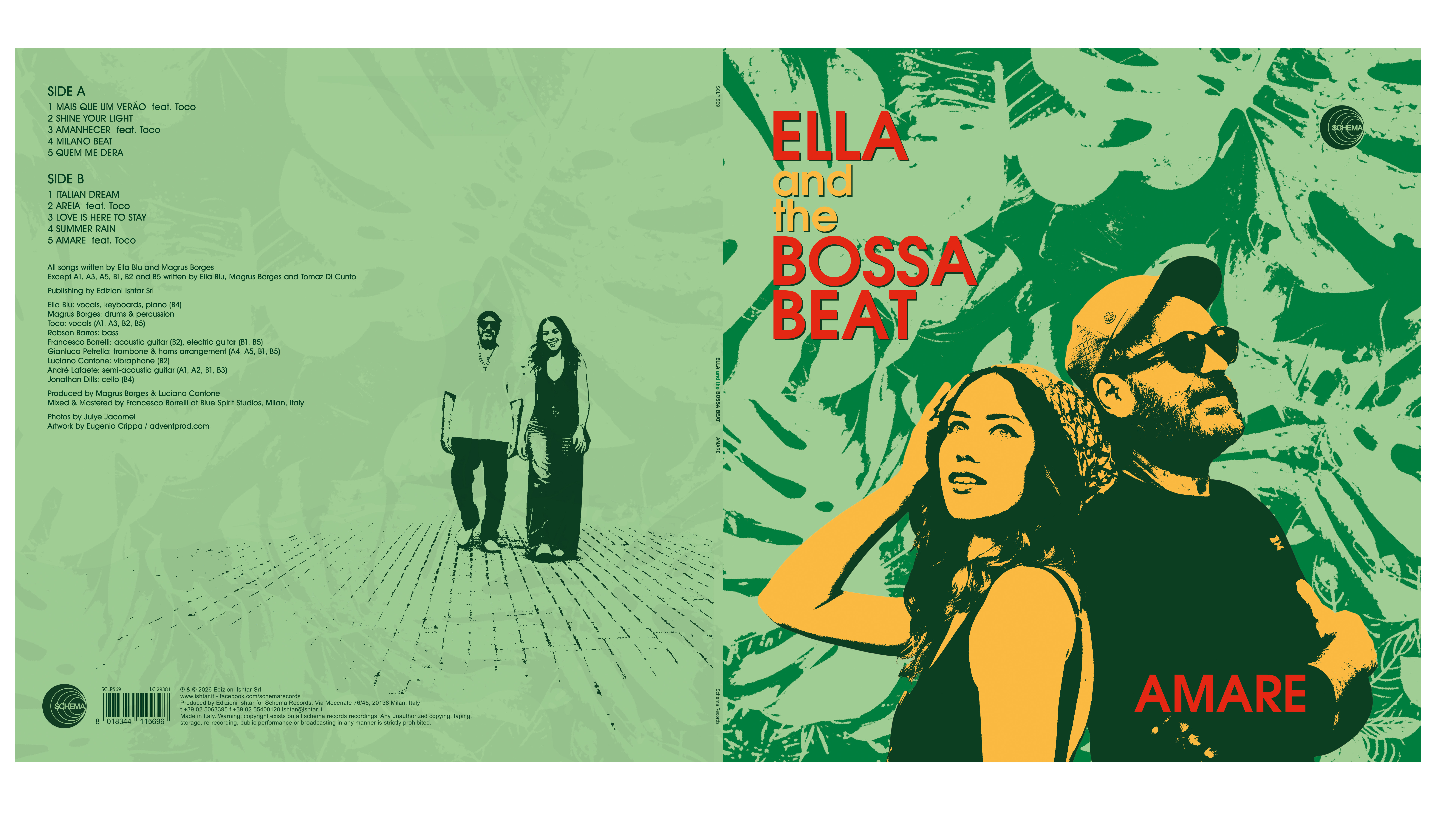 Ella & The Bossa Beat - Amare | Schema Records (SCLP569) - 2