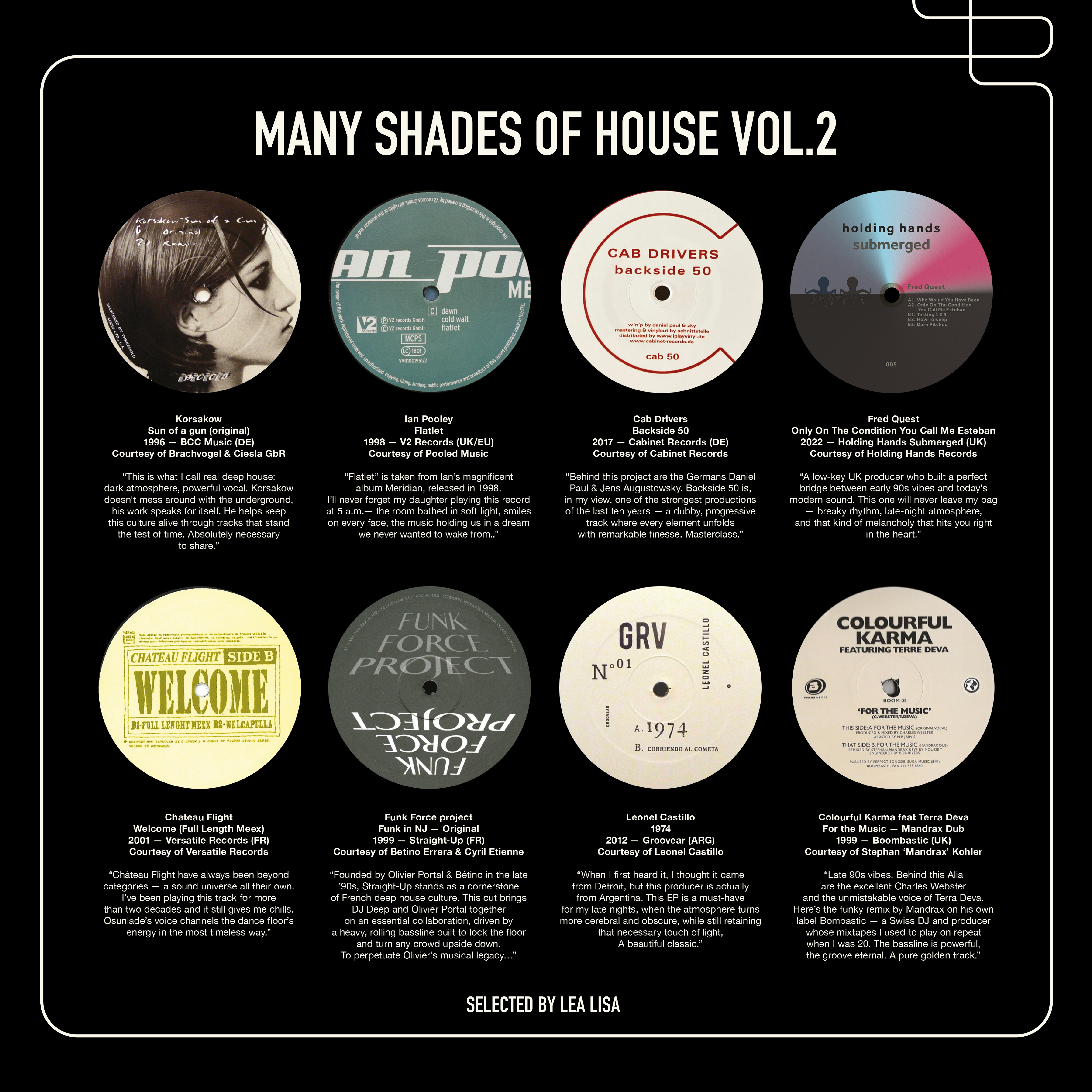 Various Artists - Many Shades Of House (Selected By Lea Lisa) Vol.2 | Favorite Recordings (FVR206) - 4