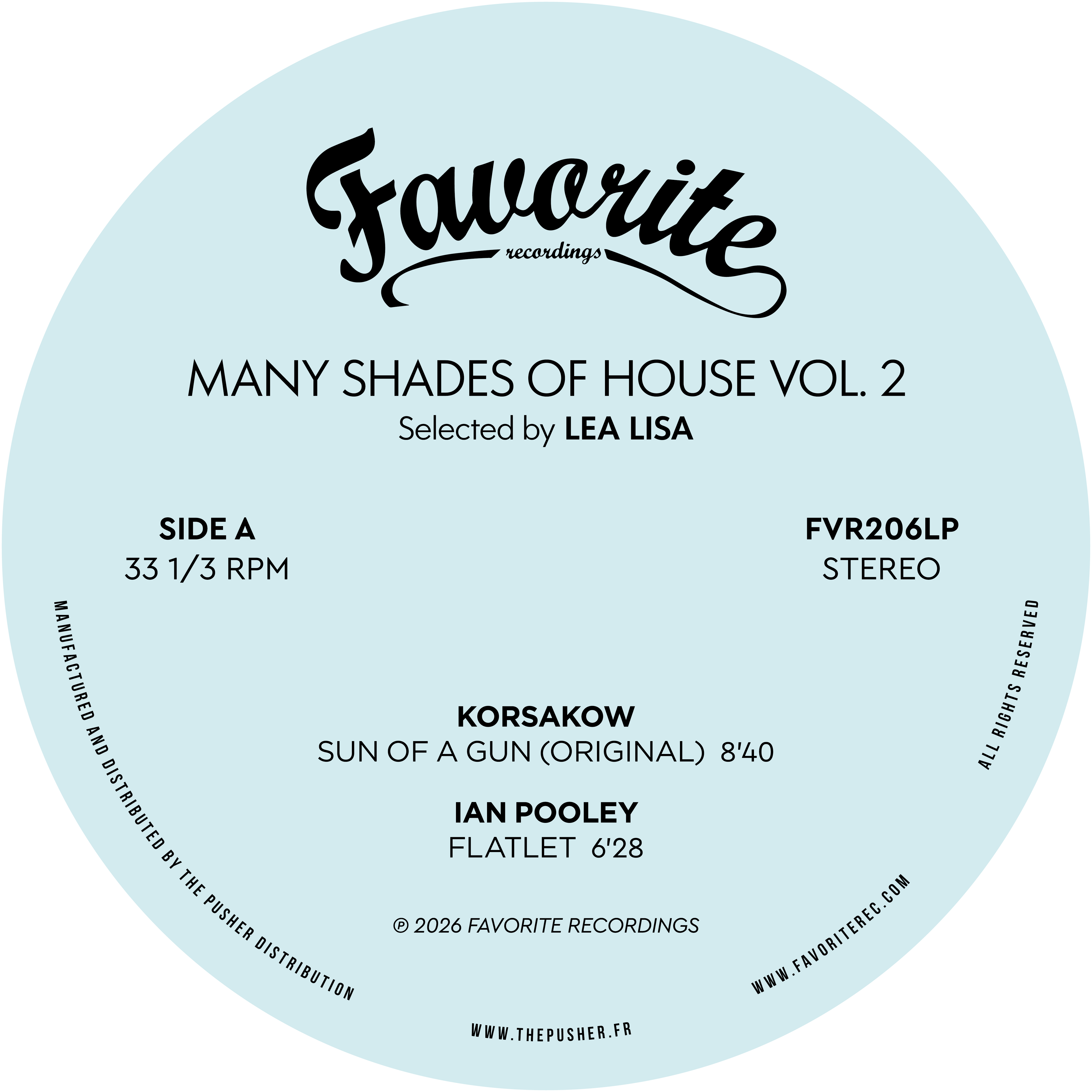 Various Artists - Many Shades Of House (Selected By Lea Lisa) Vol.2 | Favorite Recordings (FVR206) - 6