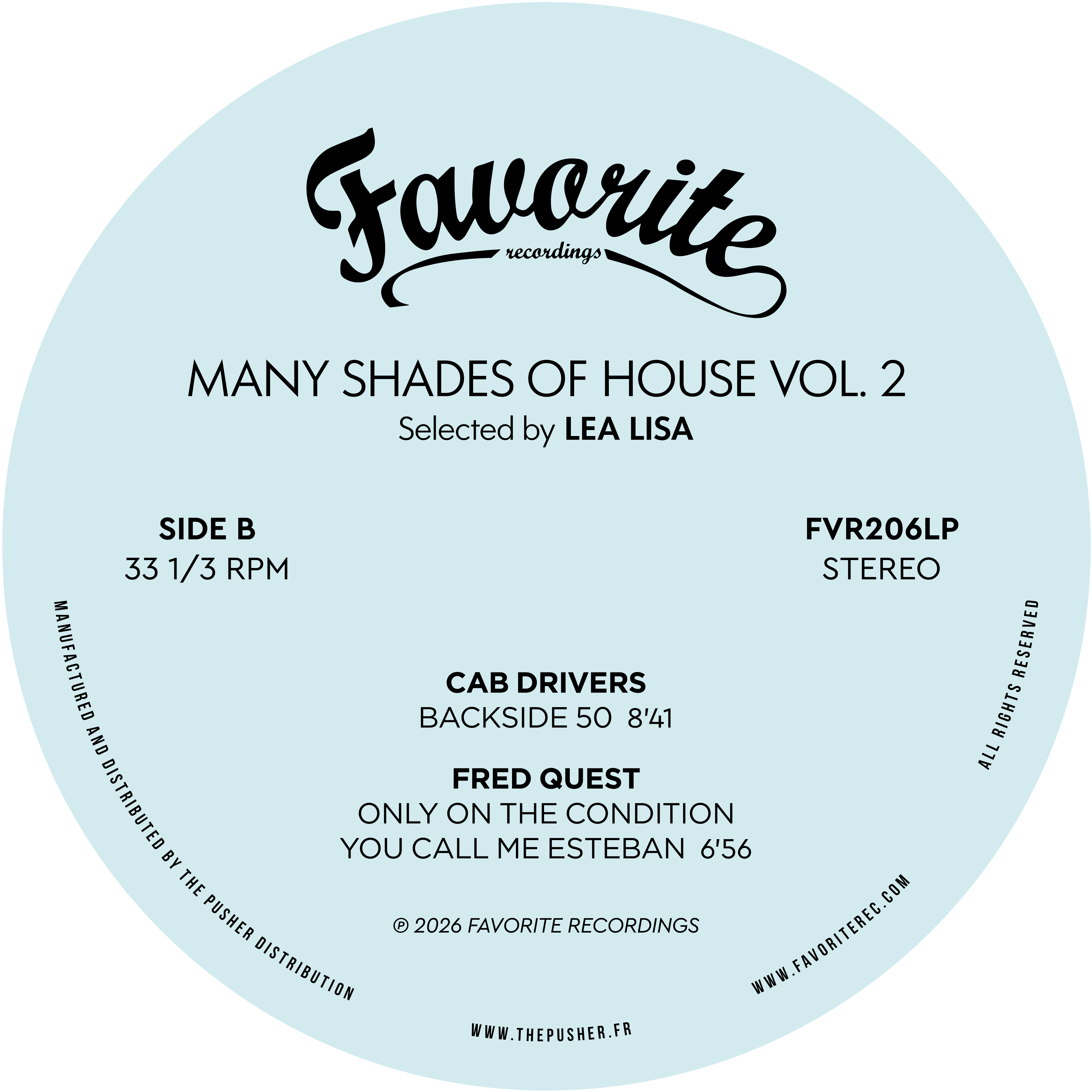 Various Artists - Many Shades Of House (Selected By Lea Lisa) Vol.2 | Favorite Recordings (FVR206) - 7