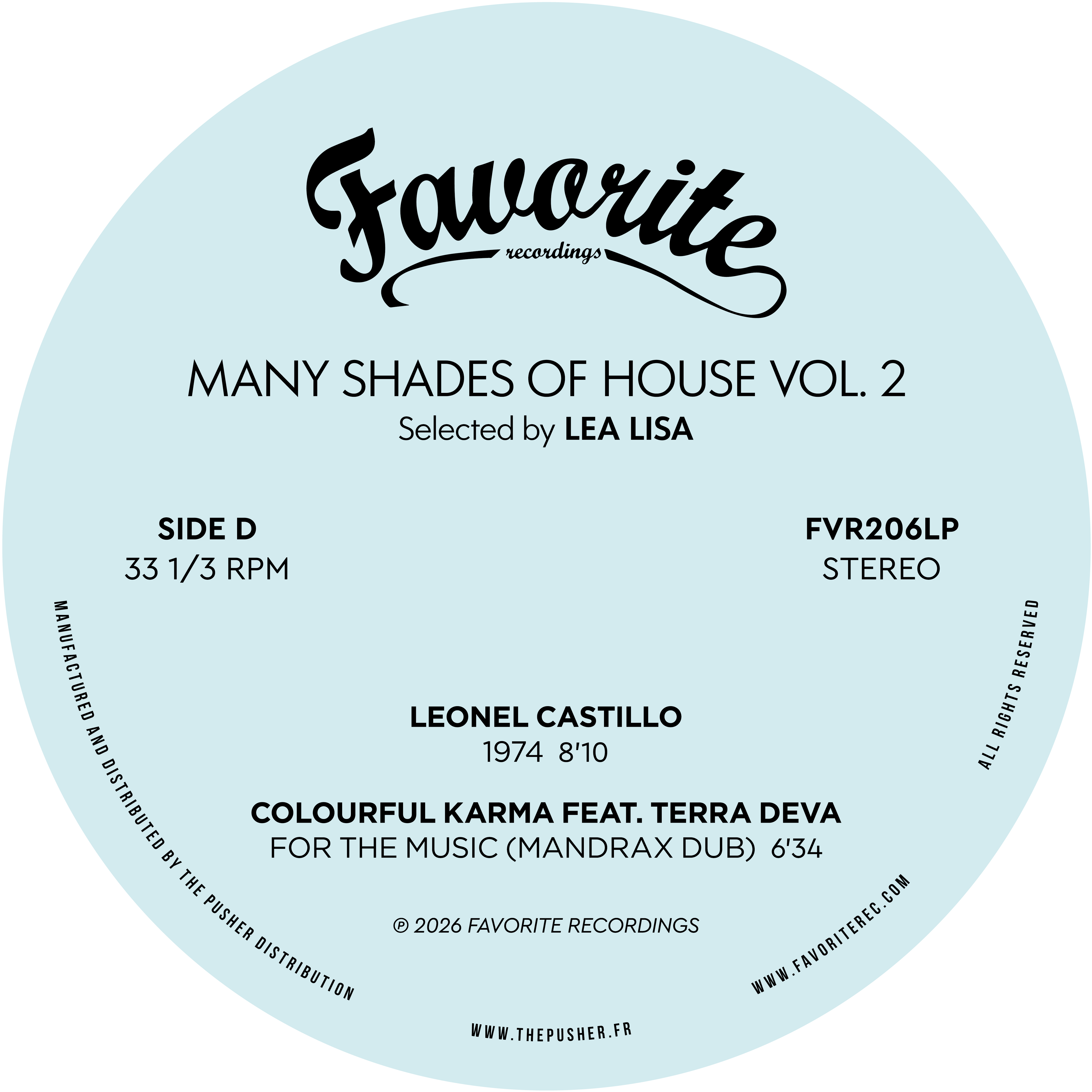 Various Artists - Many Shades Of House (Selected By Lea Lisa) Vol.2 | Favorite Recordings (FVR206) - 8
