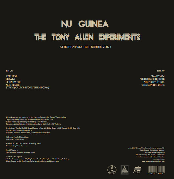 Nu Guinea - The Tony Allen Experiments | Comet Records (COMET072RP) - 2