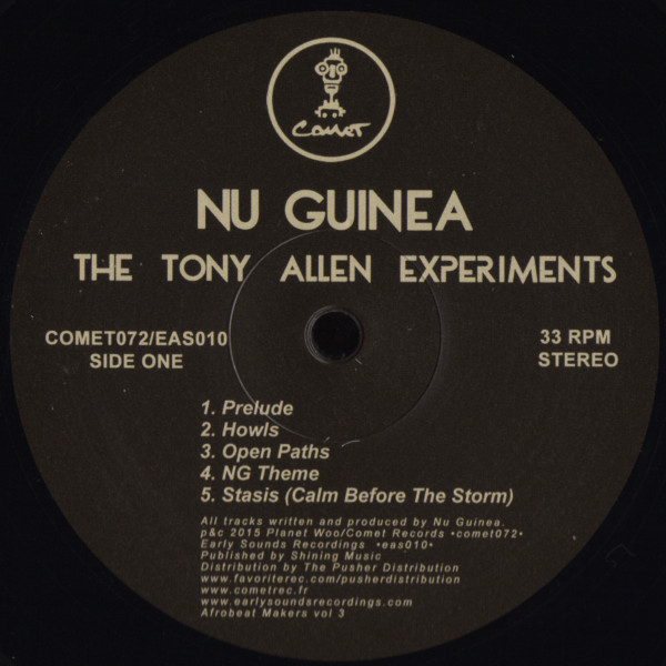 Nu Guinea - The Tony Allen Experiments | Comet Records (COMET072RP) - 3