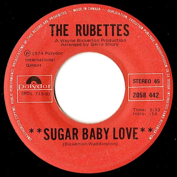 The Rubettes - Sugar Baby Love (7") [Vinyl] | Polydor (2058 442) - main