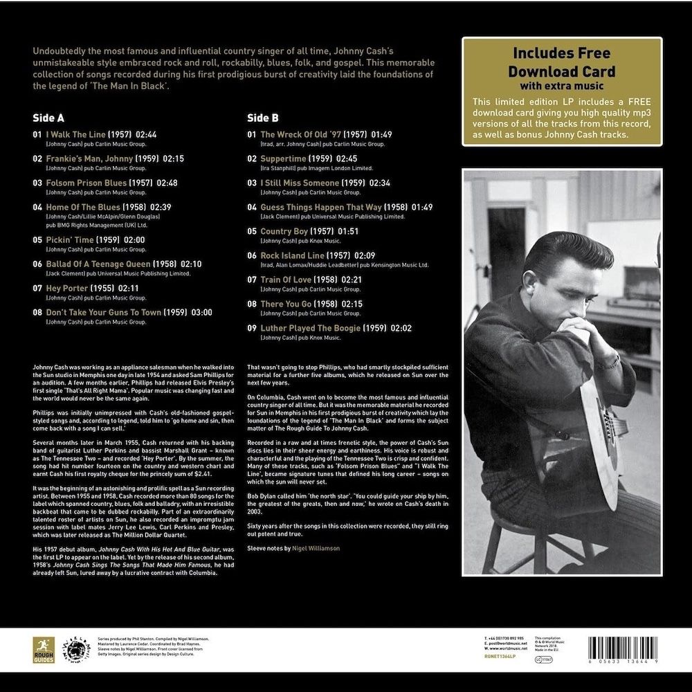 Johnny Cash - The Rough Guide To Johnny Cash: Birth Of A Legend (RSD2018) [Vinyl] | Music Rough Guides (RGNET1364LP) - 2