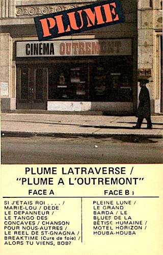 Plume Latraverse - Plume À L'Outremont [Cassette] | CBS (KFST-90426) - main
