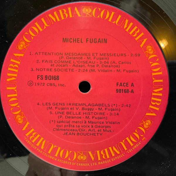 Michel Fugain - Fugain & Le Big Bazar [Vinyl] | CBS (FS-90168) - 4