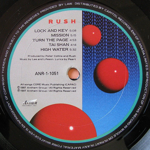 Rush - Hold Your Fire [Vinyl] | Anthem (ANR-1-1051) - 4