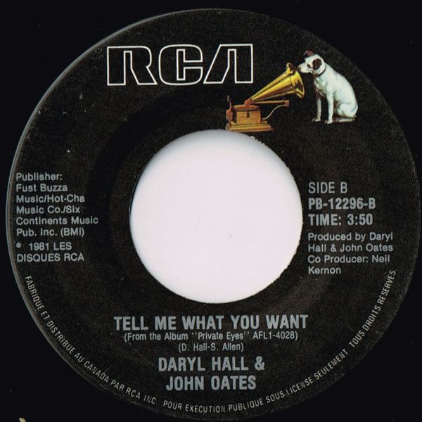 Daryl Hall & John Oates - Private Eyes (7") [Vinyl] | RCA (PB-12296) - 2