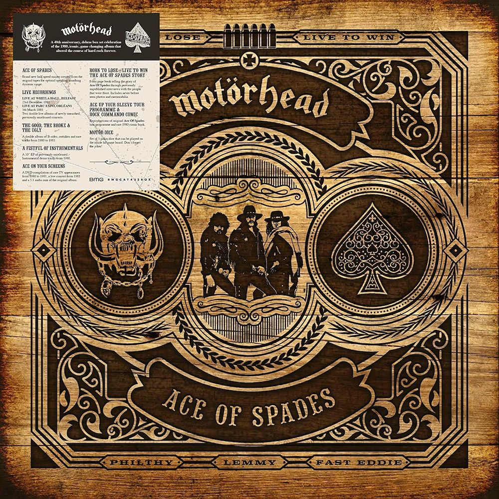Motörhead - Ace Of Spades (Limited 40th Anniversary Deluxe Boxset Edition - 7LP + 10" + DVD) [Vinyl] | BMG (BMGCAT432BOX)