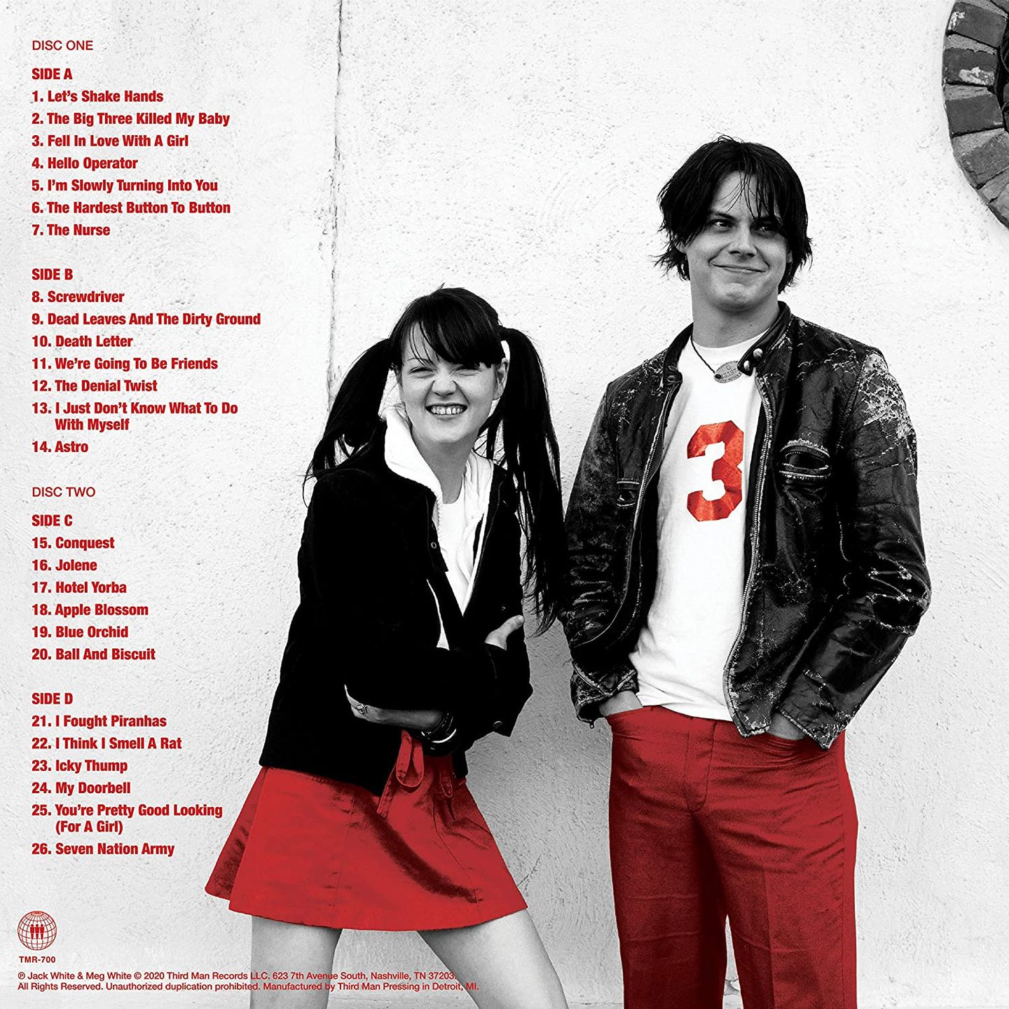 The White Stripes - My Sister Thanks You And I Thank You The White Stripes Greatest Hits (2LP) [Vinyl] | Third Man Records (TMR-700) - 2