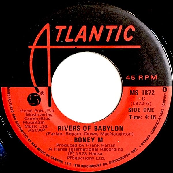 Boney M. - Rivers Of Babylon (7") [Vinyl] | Atlantic (MS 1872)