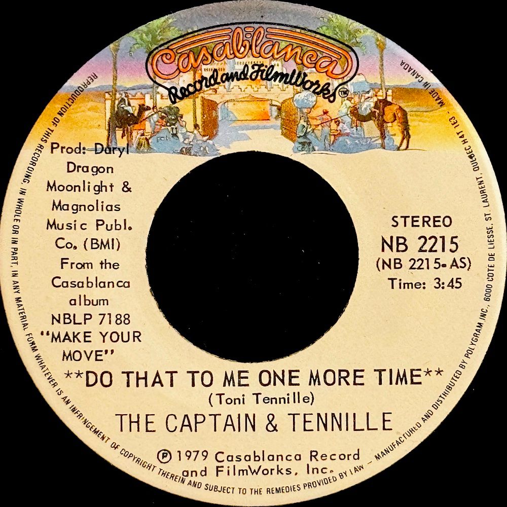 Captain And Tennille - Do That To Me One More Time / Deep In The Dark (7") [Vinyl] | Casablanca (NB 2215) - main