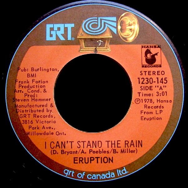 Eruption - I Can't Stand The Rain (7") [Vinyl] | GRT (1230-145) - main