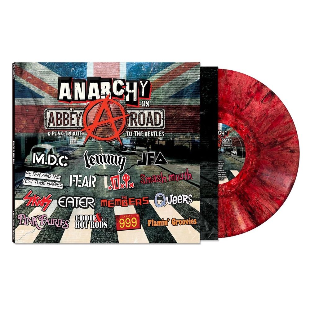 Various - Anarchy On Abbey Road - A Punk Tribute To The Beatles (Limited Edition - Red Marble Vinyl) [Vinyl] | Cleopatra (CLO 6547) - 2