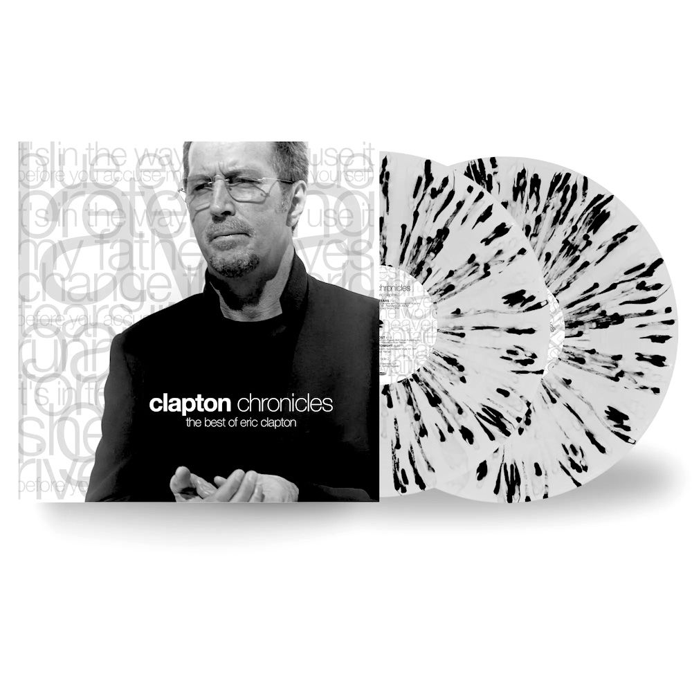 Eric Clapton - Eric Clapton – Clapton Chronicles (The Best Of Eric Clapton) (2LP - Limited Edition - Black & White Splatter Vinyl) [Vinyl] | Bushbranch Records (88915-2) - 2