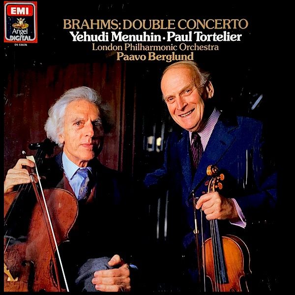 Johannes Brahms - Yehudi Menuhin , Paul Tortelier , London Philharmonic Orchestra , Paavo Berglund - Double Concerto [Vinyl] | Angel Records (DS 538226) - main