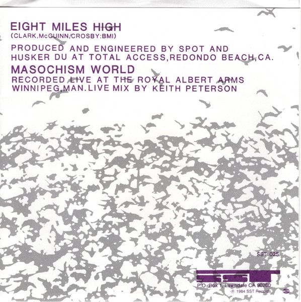 Hüsker Dü - Eight Miles High (7") [Vinyl] | SST Records (SST 025) - 2