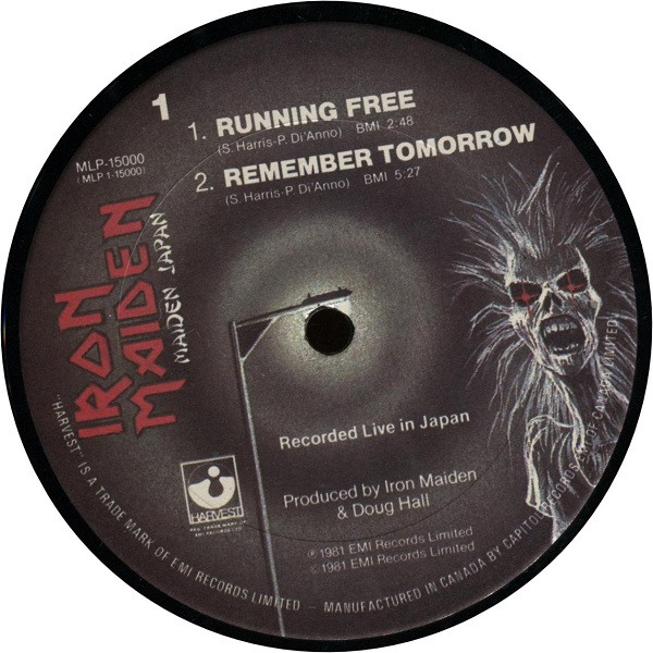 Iron Maiden - Maiden Japan [Vinyl] | Harvest (MLP-15000) - 3