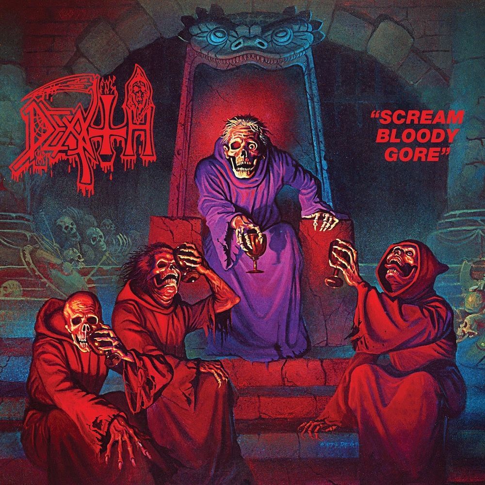 Death - Scream Bloody Gore (Limited Edition - Butterfly Wings Blood Red And Aqua Blue Splatter Vinyl) [Vinyl] | Relapse Records (RR7324)