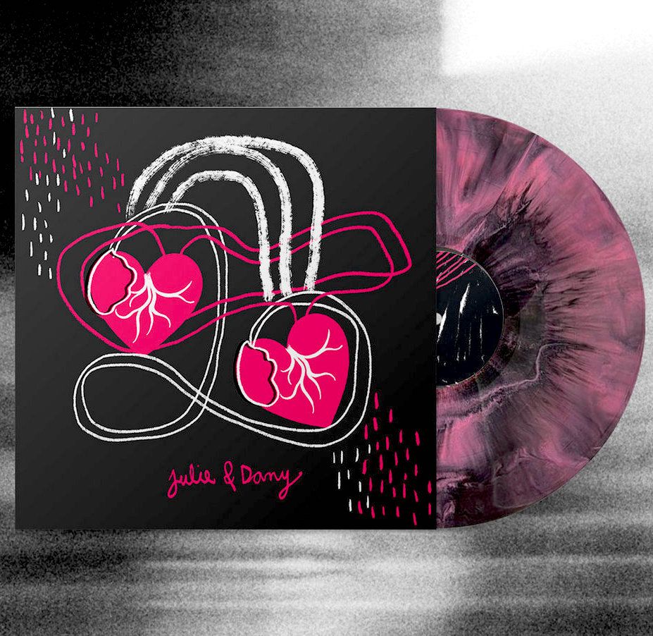 Julie & Dany - Julie & Dany (Limited Edition - Pink & Black Swirl Vinyl) [Vinyl] | Simone Records (SMLP090) - 2