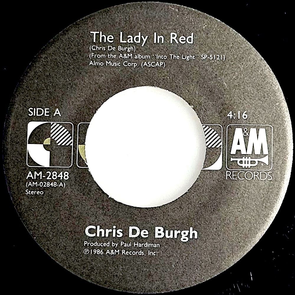 Chris De Burgh - The Lady In Red / The Vision (7") [Vinyl] | A&M Records (AM-2848) - main