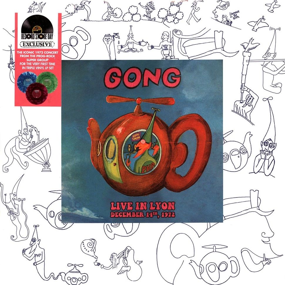 Gong - Live In Lyon December 14th, 1972 (3LP - RSD2023 - Coloured Vinyl) [Vinyl] | Lmlr (783 564) - main