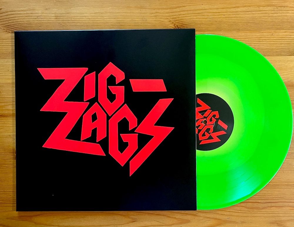 Zig Zags - Running Out Of Red (Limited Edition - Hanford Nuclear Green / Yellow Mix Vinyl) [Vinyl] | Castle Face (CF-072) - 4