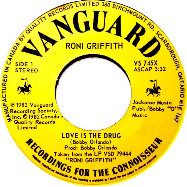 Roni Griffith - Love Is The Drug / Heart On The Line (7") [Vinyl] | Vanguard (VS 745X) - main