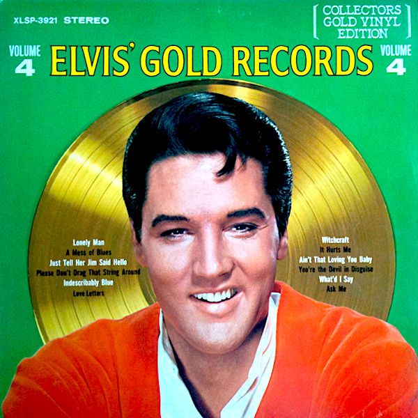 Elvis Presley - Elvis' Gold Records  Volume 4 (Gold Transparent Vinyl) [Vinyl] | RCA (XLSP-3921) - main