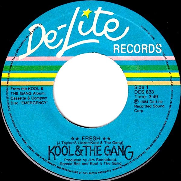 Kool & The Gang - Fresh (7") [Vinyl] | De-Lite Records (DES 833) - main
