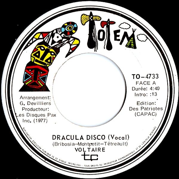 Voltaire - Dracula Disco (7") [Vinyl] | Totem (TO-4733)