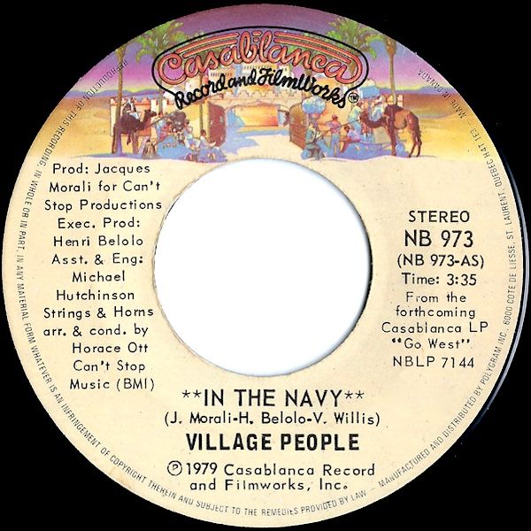 Village People - In The Navy / Manhattan Woman (7") [Vinyl] | Casablanca (NB 973) - main