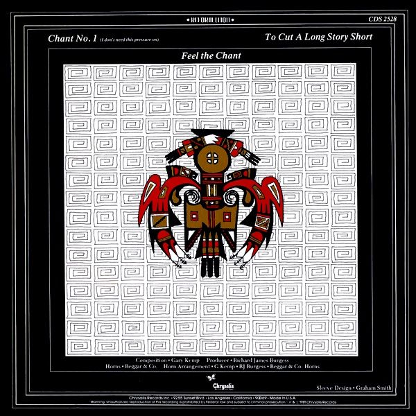 Spandau Ballet - Chant No. 1 (I Don't Need This Pressure On) (12") [Vinyl] | Chrysalis (CDS 2528) - main