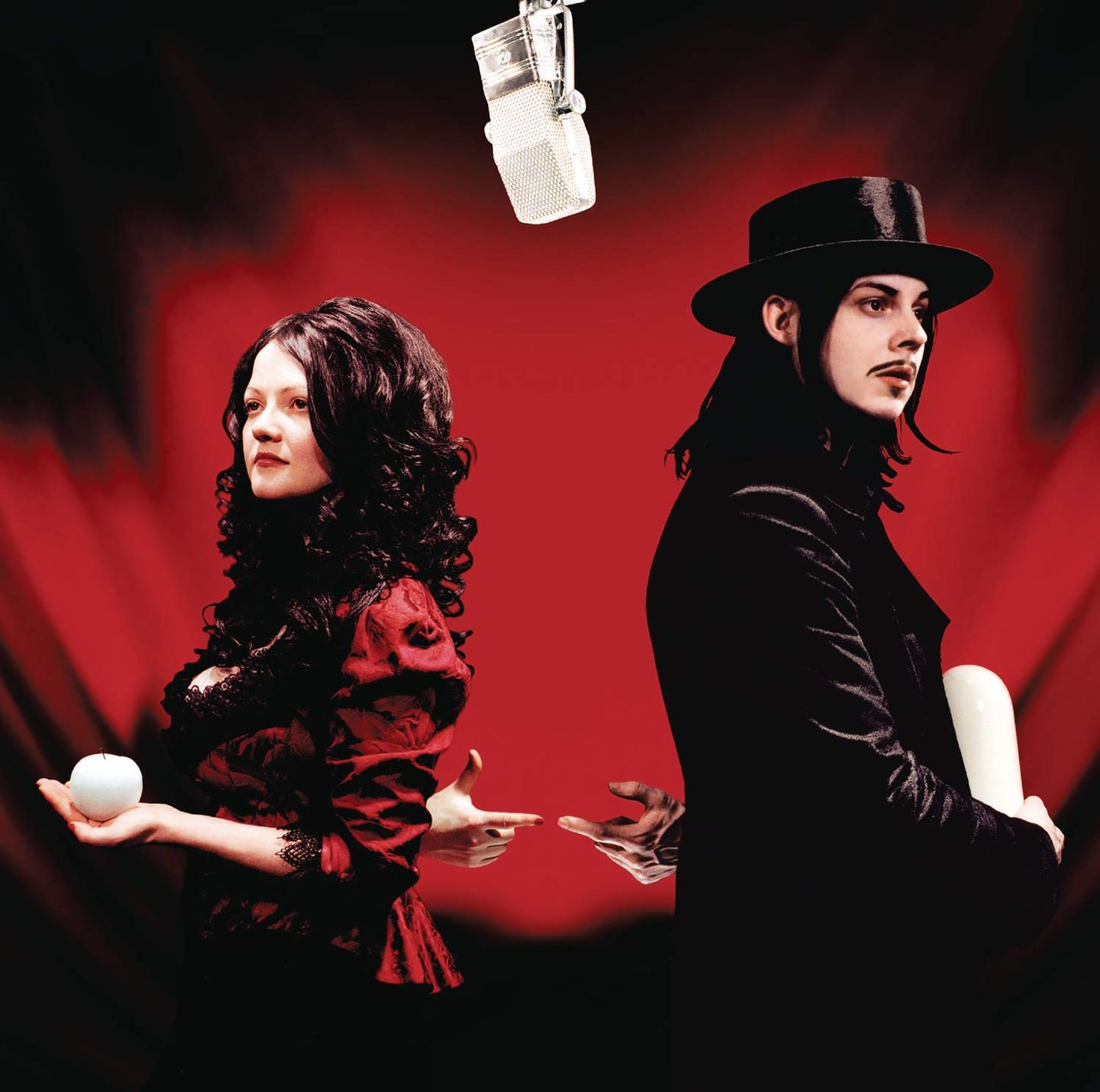 The White Stripes - Get Behind Me Satan (2LP - Limited 20th Anniversary Edition - Red Translucent w/ Black Smoke Vinyl + Clear w/ Red & Black Smoke Vinyl) [Vinyl] | Third Man Records (TMR-300)