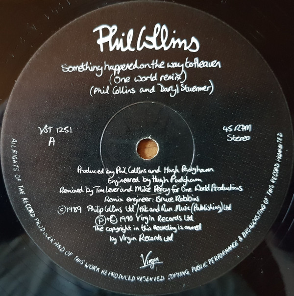 Phil Collins - Something Happened On The Way To Heaven | Virgin (VST 1251) - 3 Phil Collins - Something Happened On The Way To Heaven | Virgin (VST 1251) - 3