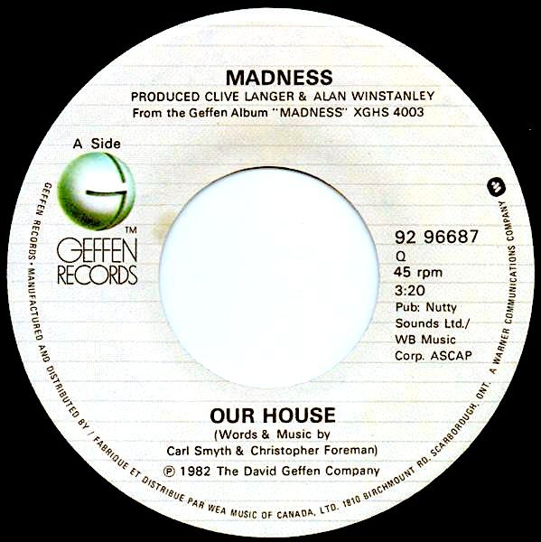 Madness - Our House (7") [Vinyl] | Geffen Records (92 96687)