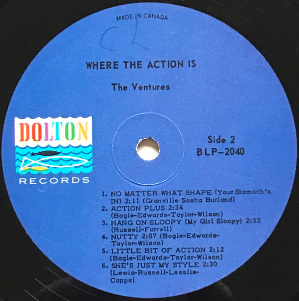 The Ventures - Where The Act!on Is | Dolton Records (BLP-2040) - 4 The Ventures - Where The Act!on Is | Dolton Records (BLP-2040) - 4