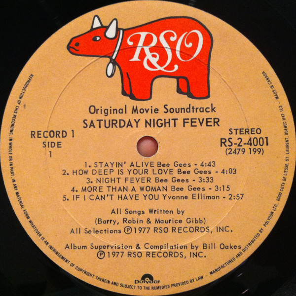 Various - Saturday Night Fever (The Original Movie Sound Track) (2LP) [Vinyl] | RSO (RS-2-4001) - 4