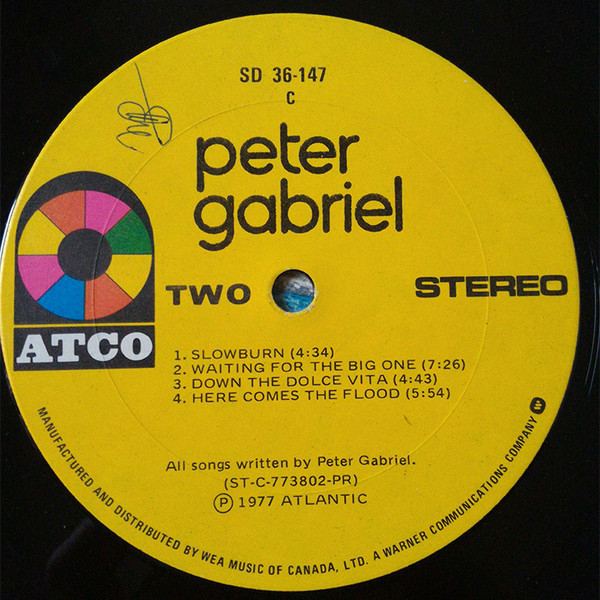 Peter Gabriel - Peter Gabriel [Vinyl] | ATCO Records (SD 36-147) - 4