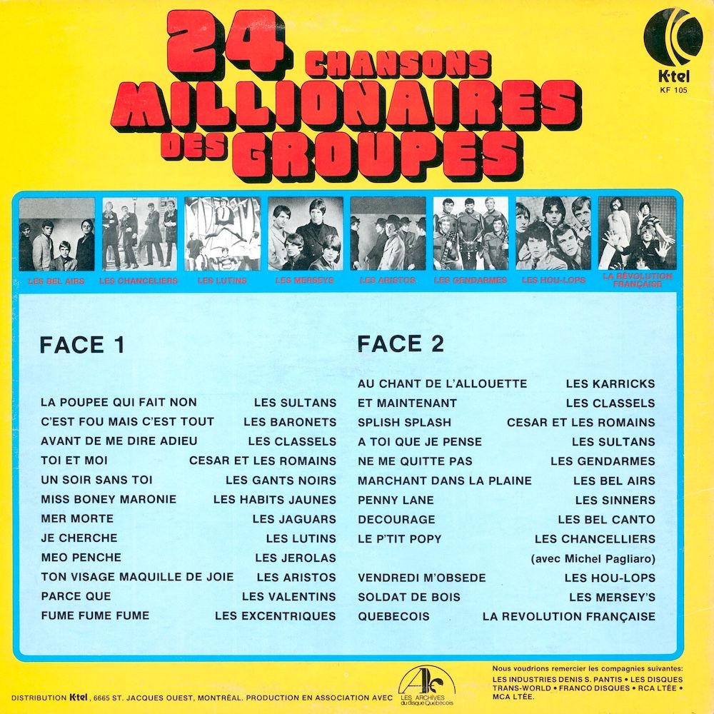 Various - 24 Chansons Millionnaires Des Groupes [Vinyl] | K-Tel (KF105) - 2