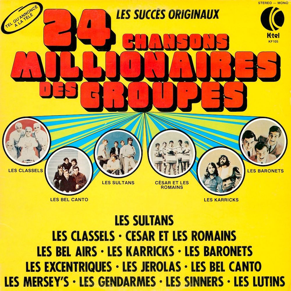 Various - 24 Chansons Millionnaires Des Groupes [Vinyl] | K-Tel (KF105) - main