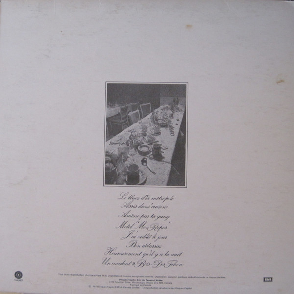 Beau Dommage - Où Est Passée La Noce? [Vinyl] | Capitol Records (SKAO 70,037) - 2