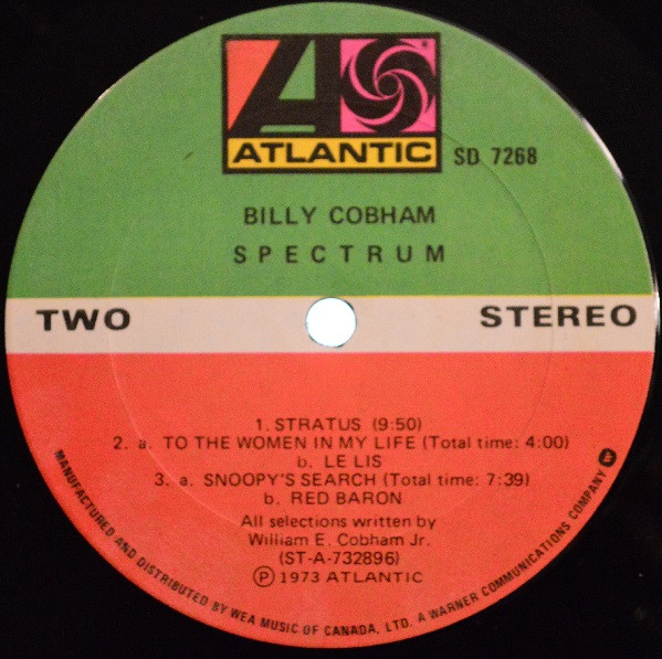 Billy Cobham - Spectrum [Vinyl] | Atlantic (SD 7268) - 4