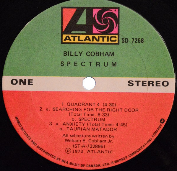 Billy Cobham - Spectrum [Vinyl] | Atlantic (SD 7268) - 3