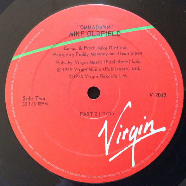 Mike Oldfield - Ommadawn | Virgin (V 2043) - 4