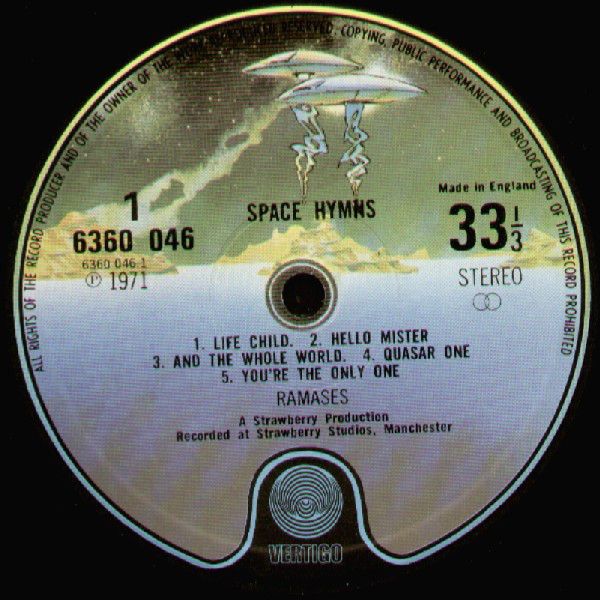Ramases - Space Hymns [Vinyl] | Vertigo (6360 046) - 4
