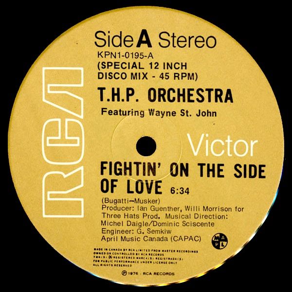 THP Orchestra Featuring Wayne St. John - Fightin' On The Side Of Love (12") [Vinyl] | RCA Victor (KPN1-0195)