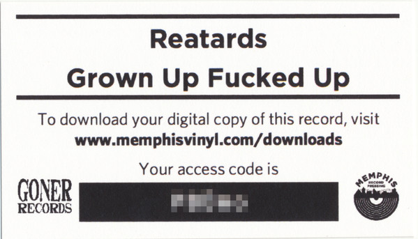 Reatards - Grown Up, Fucked Up [Vinyl] | Goner Records (118GONE) - 6